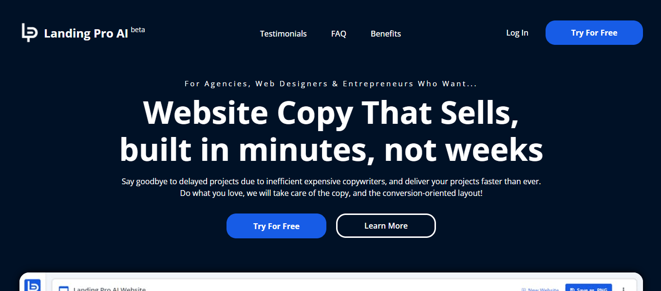 LandingPro AI - Your Ultimate Copywriting Companion