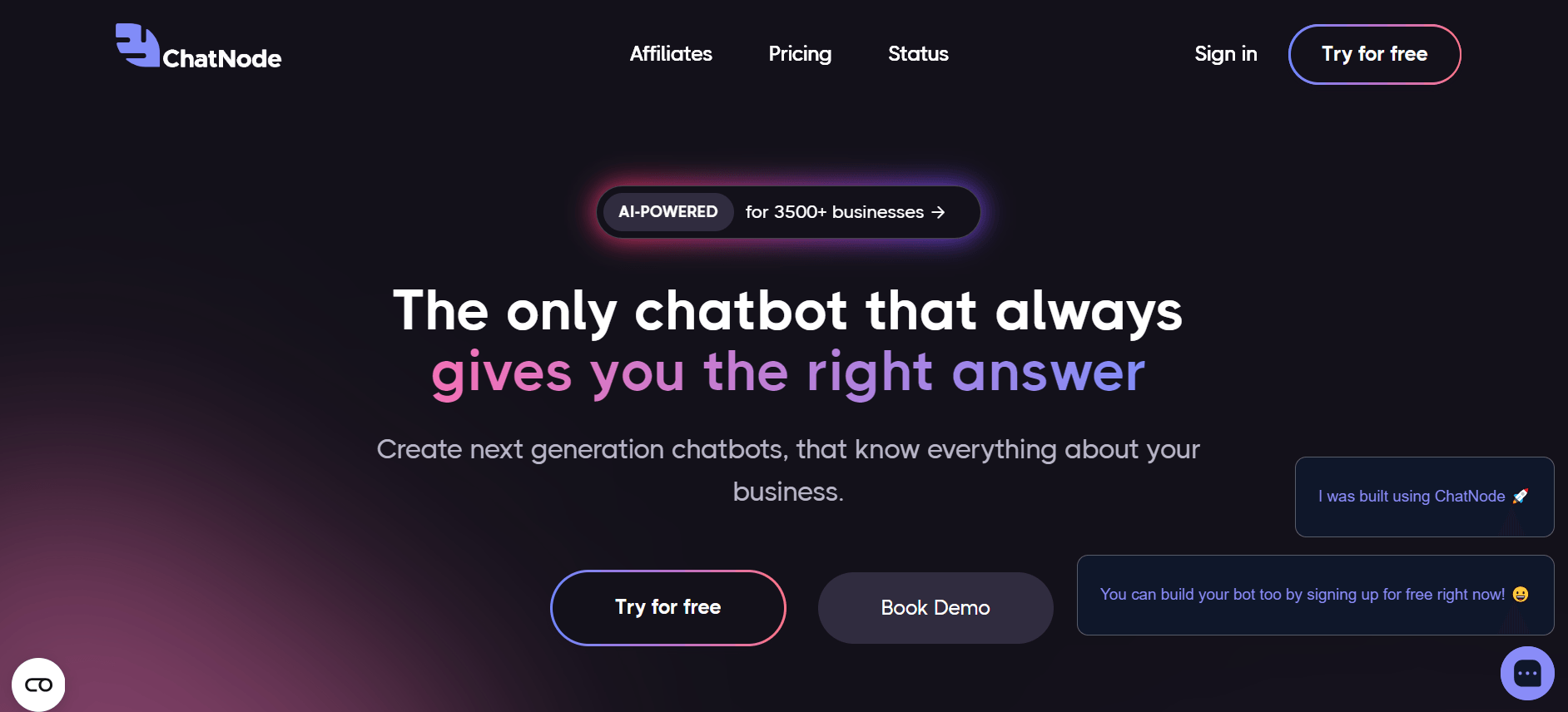 Chatnode - Build Smarter Chatbots, Gain Deeper Insights