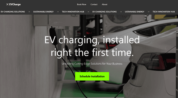 EV charger website