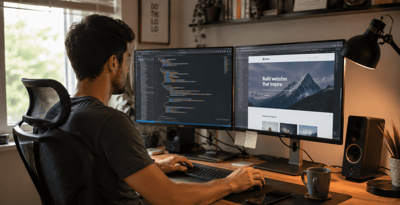 AI website builder vs hiring a developer: Which is right for you?