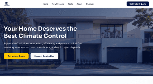 HVAC website template