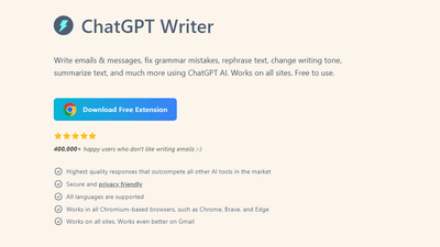 ChatGPT Writer - For Enhancing Email Communications and Messages