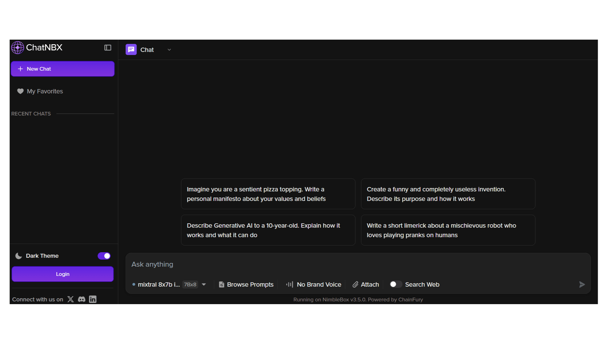 ChatNBX - Free Chat Platform for Your Generative AI Needs