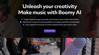 Boomy - Bring Out Your Creativity and Generate Original Music 