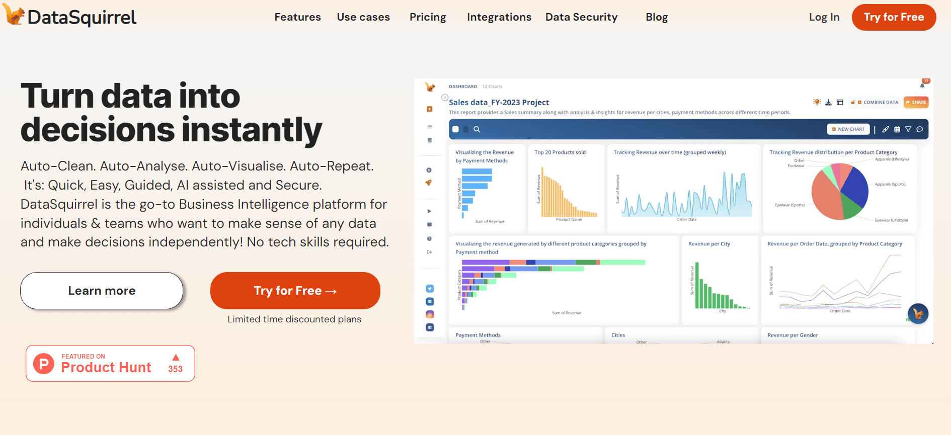 Datasquirrel.ai - AI-Powered Data Intelligence Tool