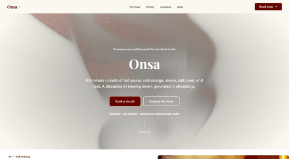Wellness website template