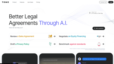 Tome - AI-Powered Legal Help for Startups and Small Businesses