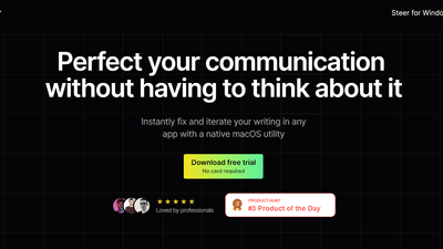 Steer - Fix and Perfect Your Writing in Any App