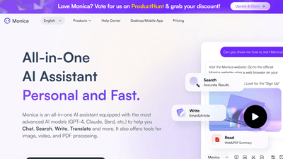 Monica - All-in-One AI Personal Assistant