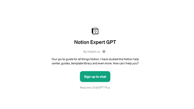 Notion Expert GPT - Personal Notion Assistant