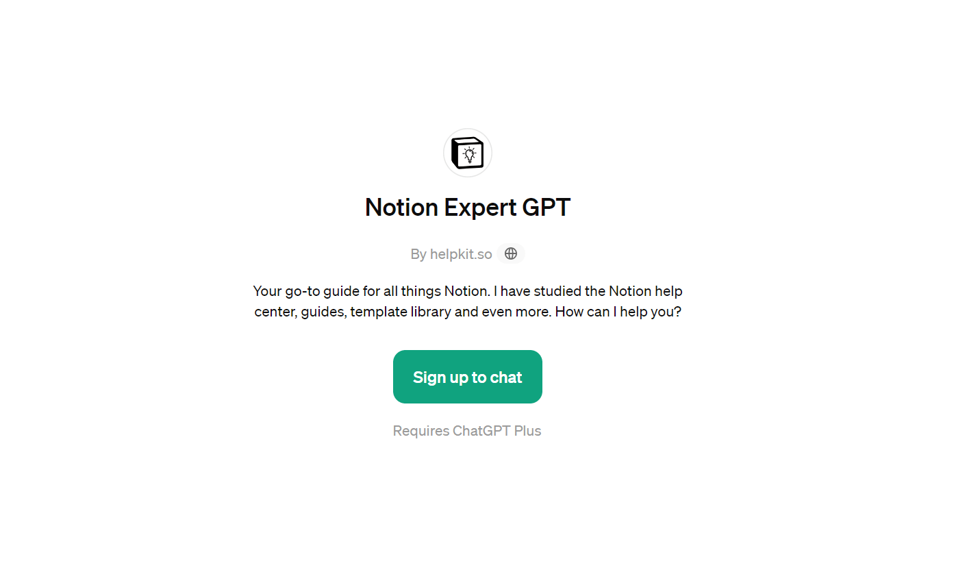 Notion Expert GPT - Personal Notion Assistant