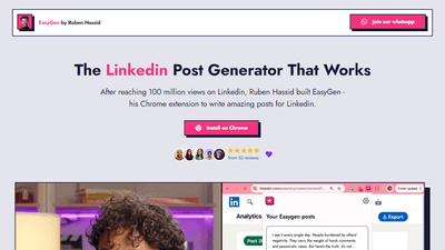 EasyGen - Effortless LinkedIn Post Generator