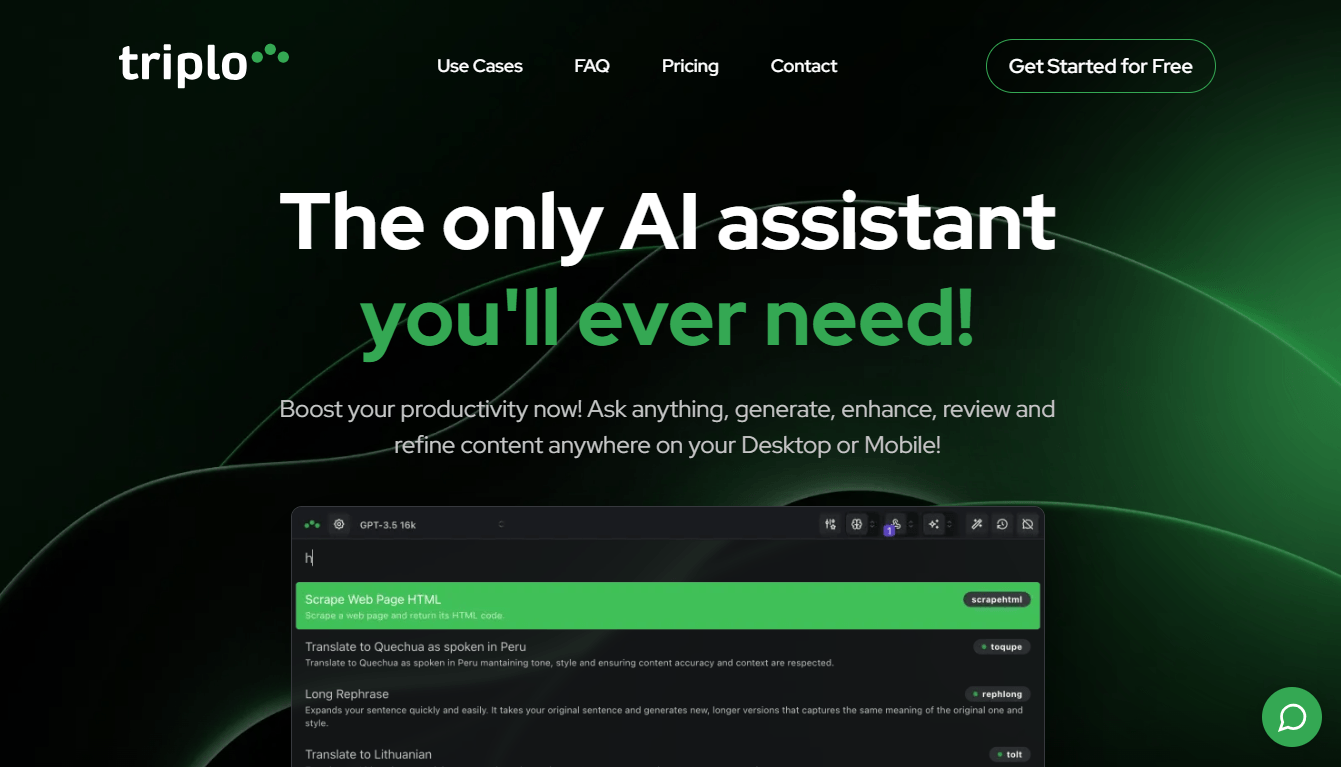 Triplo AI - Your All-in-One AI Assistant