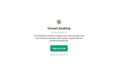 Convert Anything - for All Your File Conversion Needs