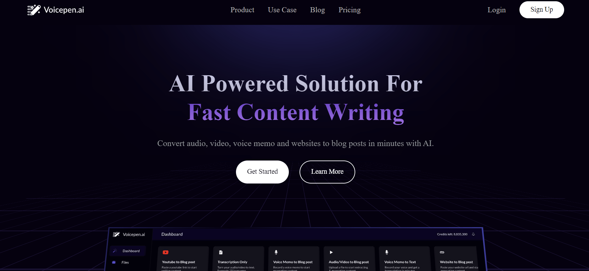 Voicepen – Convert Audio into Blog Posts