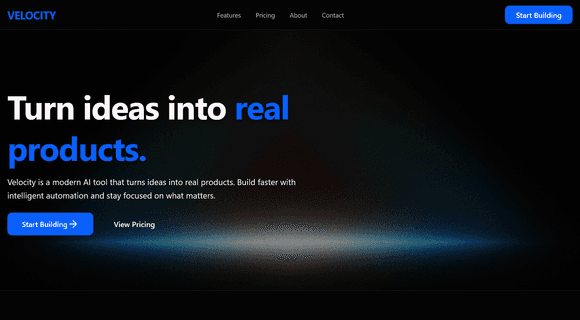 Animated background website template 