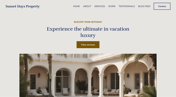 Vacation rental management company website