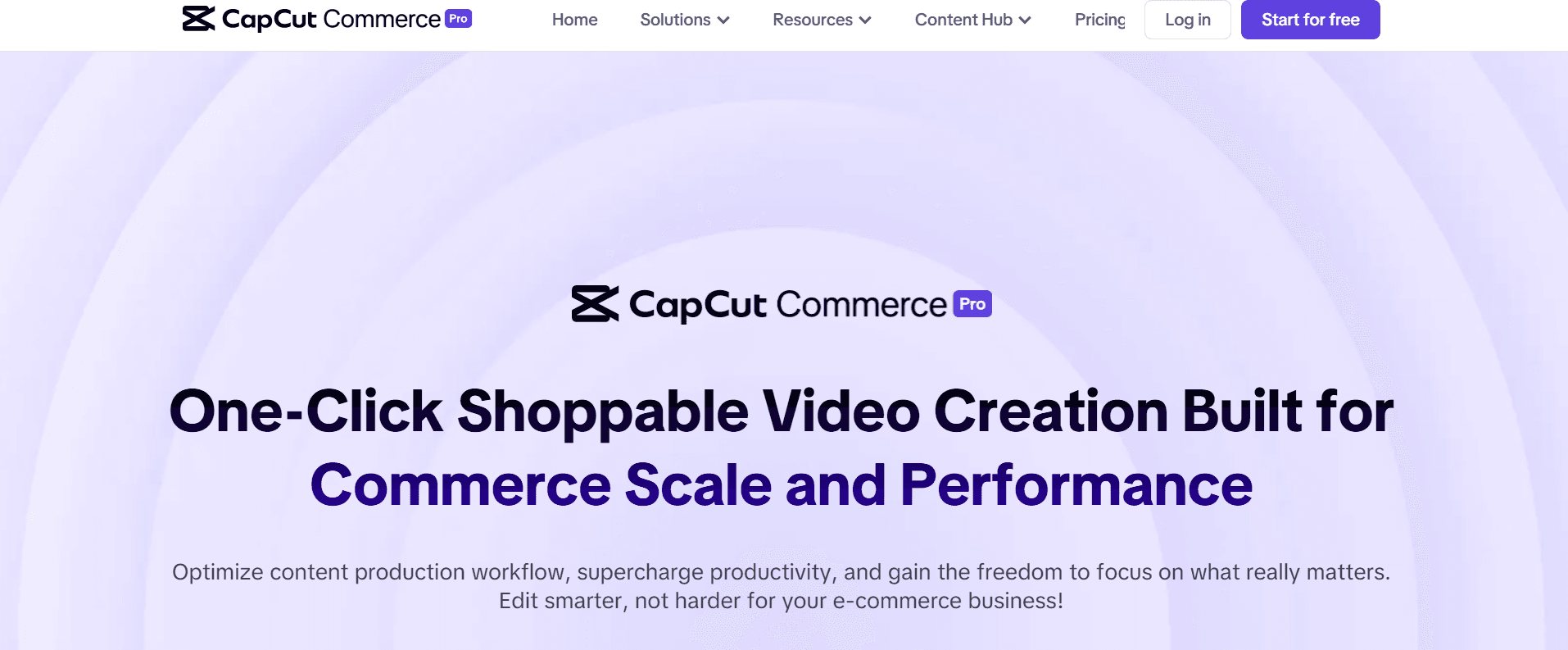CapCut Commerce Pro - Generate AI Video Ads in 1 Click and Boost Sales 