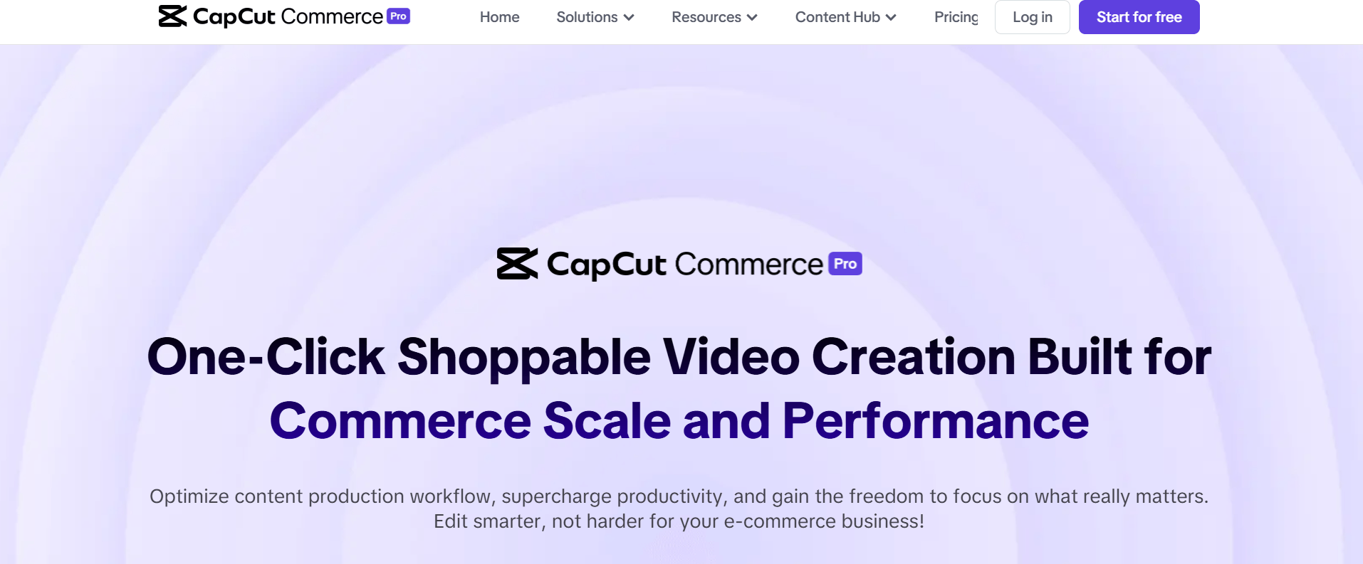 CapCut Commerce Pro - Generate AI Video Ads in 1 Click and Boost Sales 