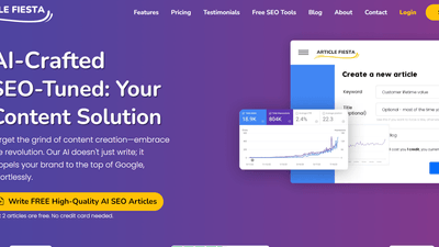 Article Fiesta - Generate SEO Content Instantly with AI