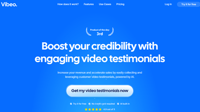 Vibeo - Create AI-Powered Video Testimonials