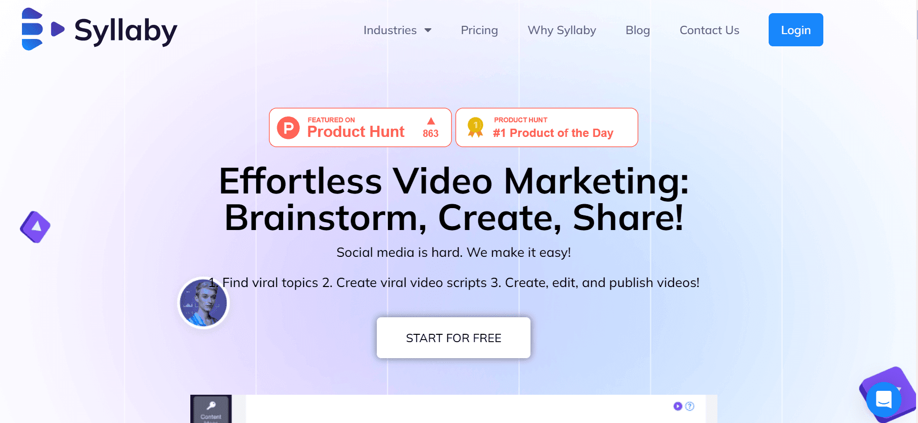 Syllaby - Generating Engaging Video Scripts and Content