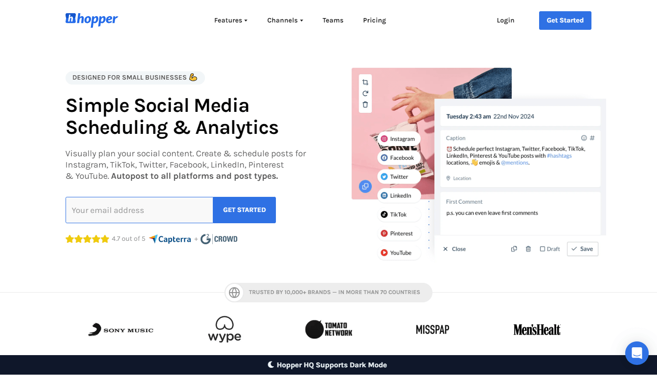 Hopper HQ - Simple Social Media Scheduling & Analytics