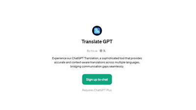 Translate GPT - for Convenient Translation 