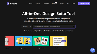 Pixelied - Your All-in-One Design Suite Tool