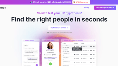 Telescope - AI Lead Generation Tool