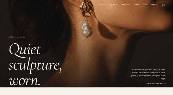 Jewelry website template