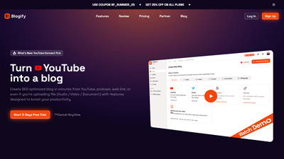 Blogify - Turn Any Content Into a Blog with Ease