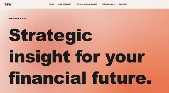 Wealth management website template