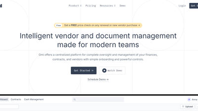 Omi - Vendor and Document Management Made Easy