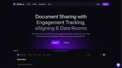 Binder - Simplified Document Sharing with Real-Time Tracking