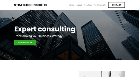 Consulting website