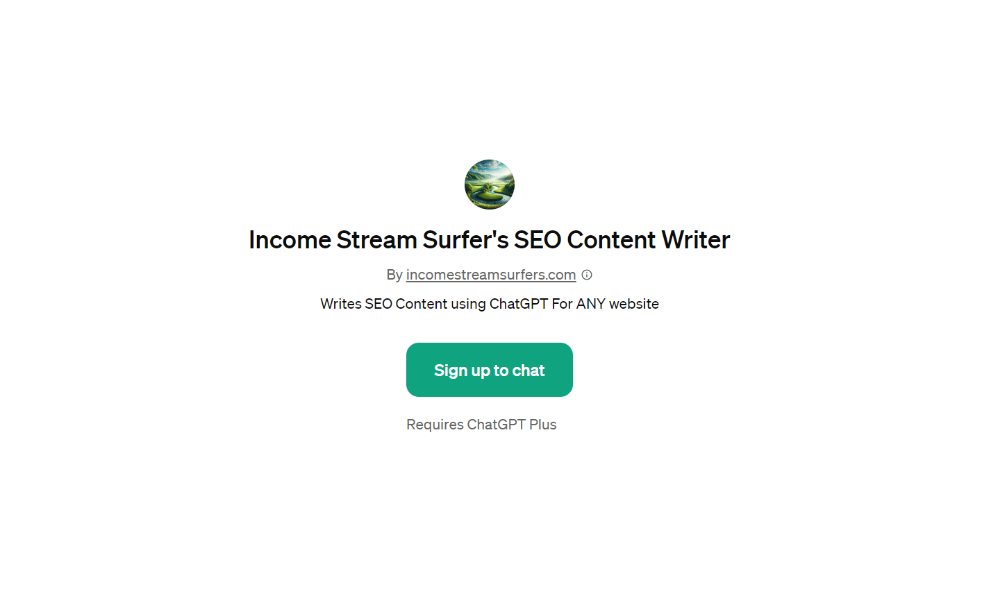 Income Stream Surfer’s SEO Content Writer - for Automatically Optimized Content
