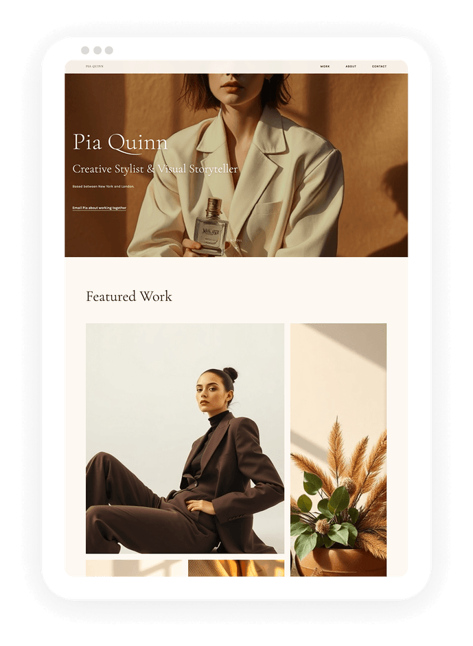 AI-generated website preview