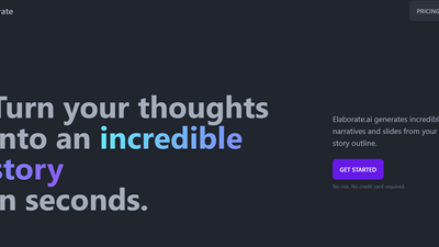 Elaborate.ai - Create Eye-Popping Slides from Your Ideas 