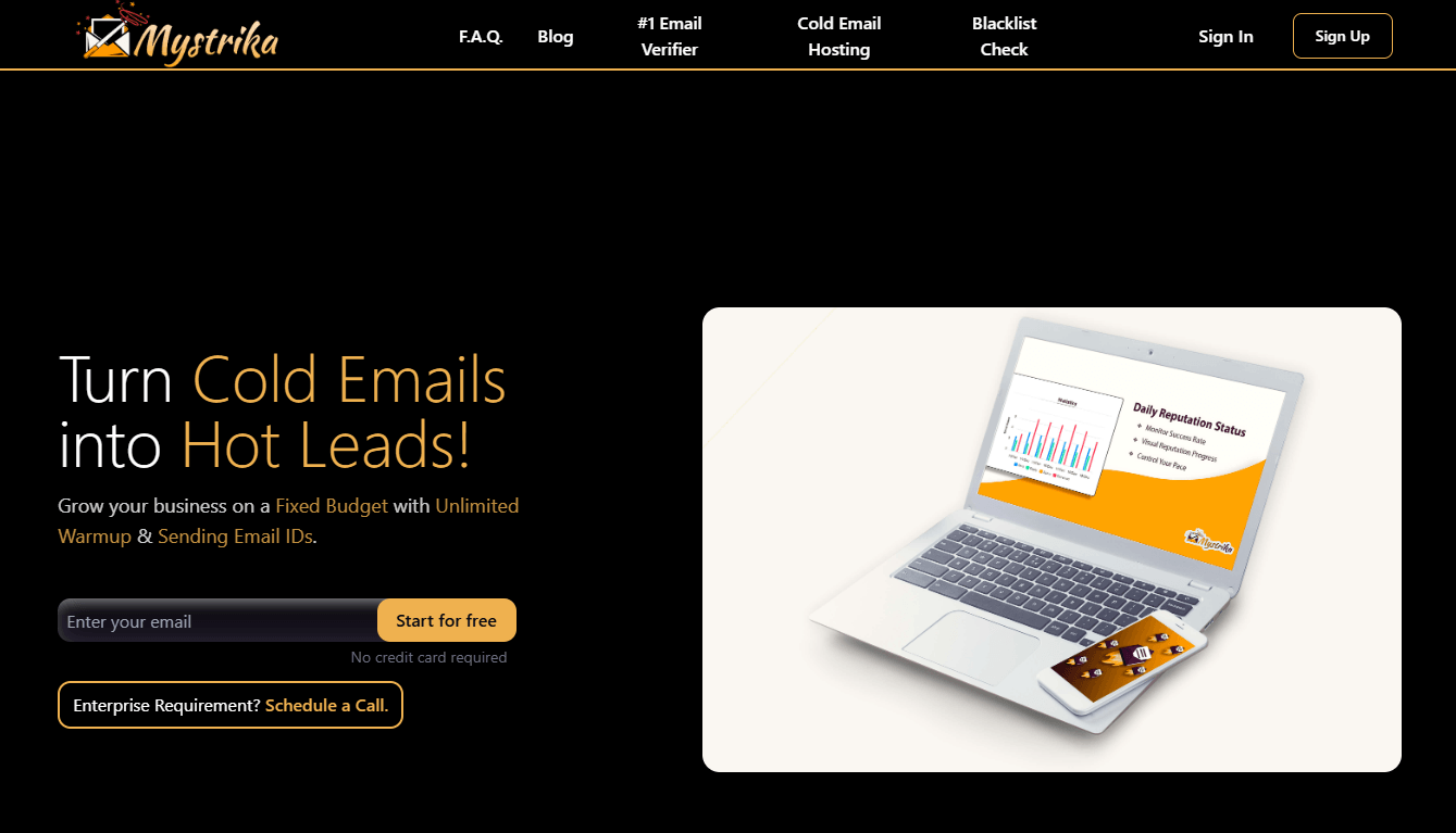 Mystrika - Cold Email Outreach Made Easy